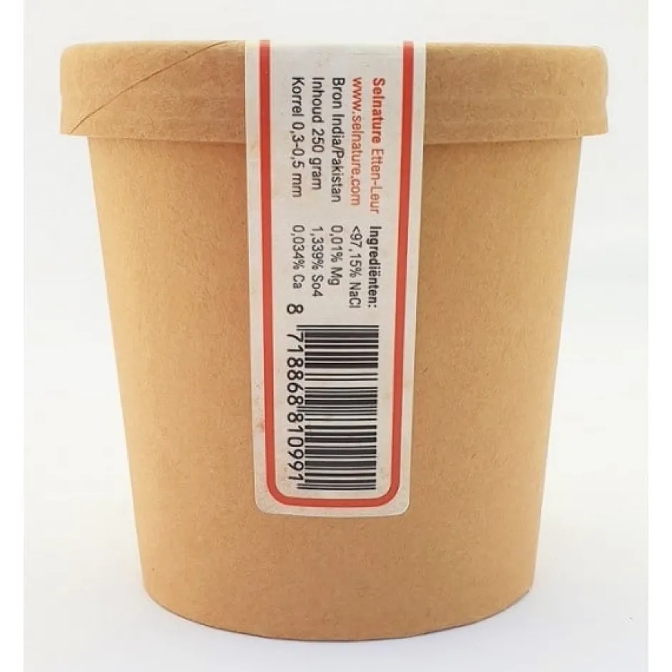 SelNature Zout | Paleo Aip*Kala Namak Fijn Zwart Zout - 250g