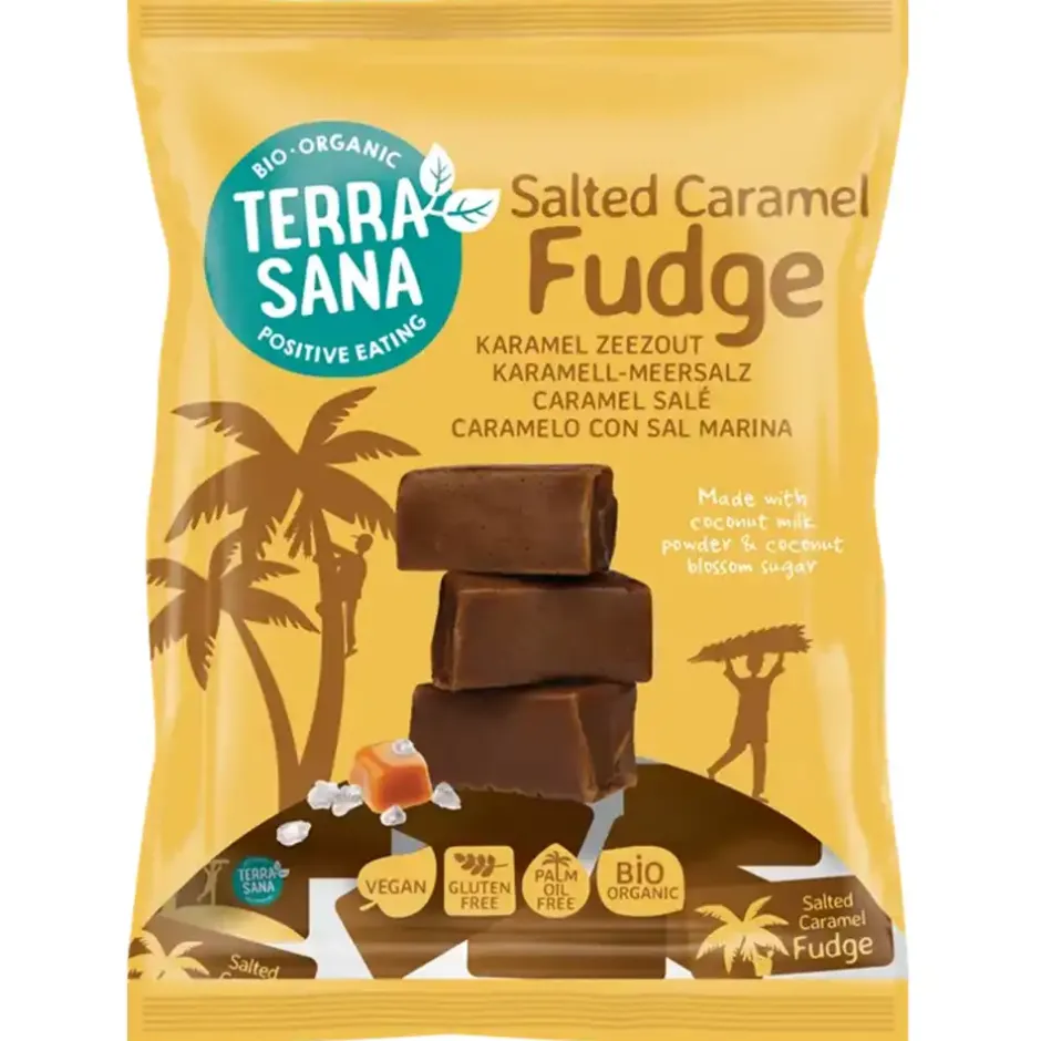 Terrasana Snoepjes*Karamel Zeezout Fudge - 150g - BIO