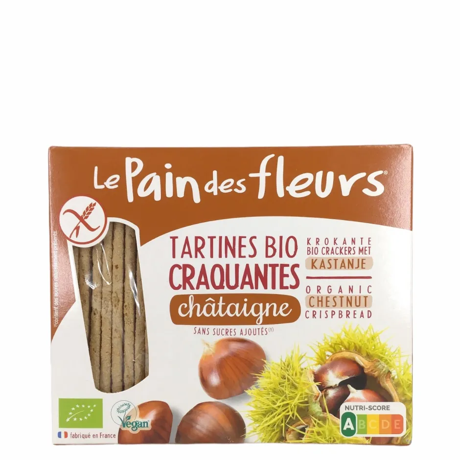 Le Pain des Fleurs Crackers En Wafels*Kastanjecrackers - 150g - BIO