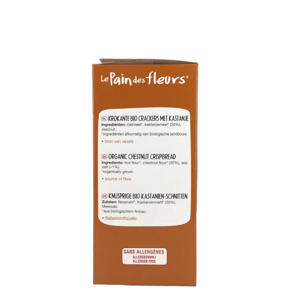 Le Pain des Fleurs Crackers En Wafels*Kastanjecrackers - 150g - BIO