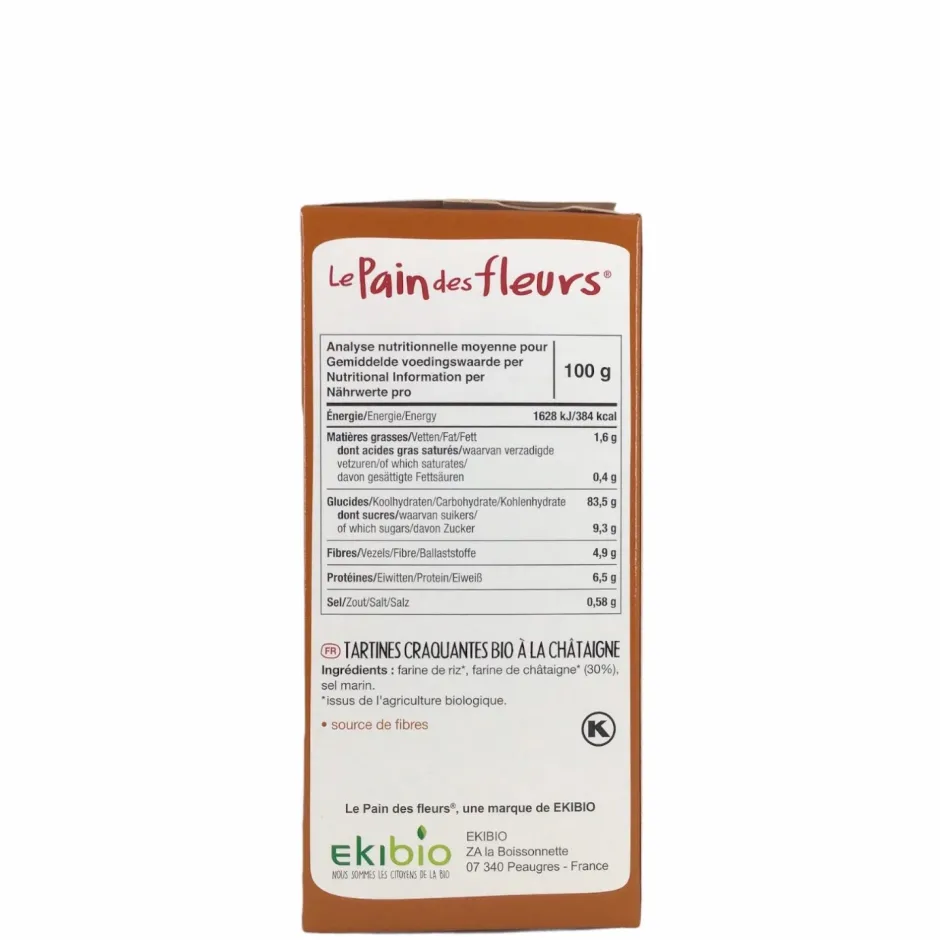 Le Pain des Fleurs Crackers En Wafels*Kastanjecrackers - 150g - BIO