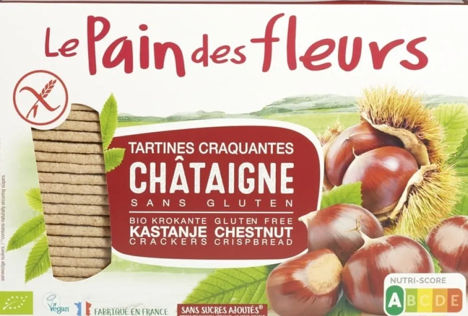 Le Pain des Fleurs Crackers En Wafels*Kastanjecrackers Voordeelverpakking - 300g - BIO