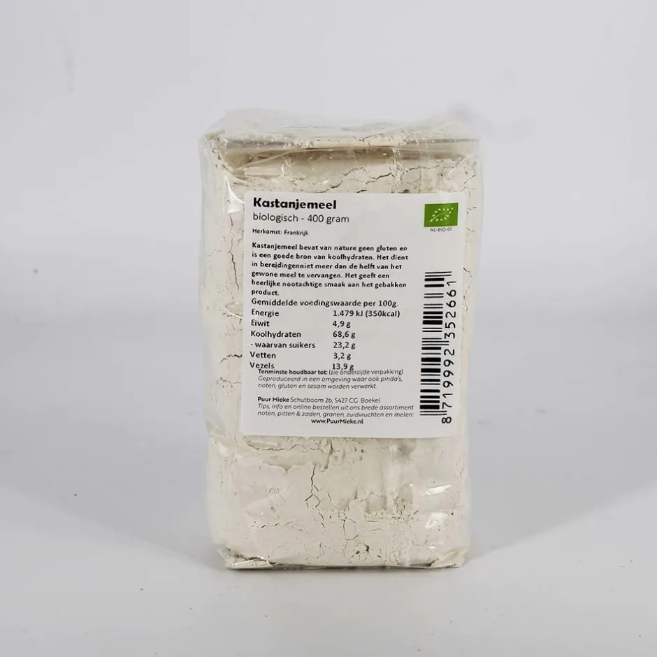 Puur Mieke Glutenvrij Meel | Glutenvrij Bakmeel*Kastanjemeel - 400g - BIO