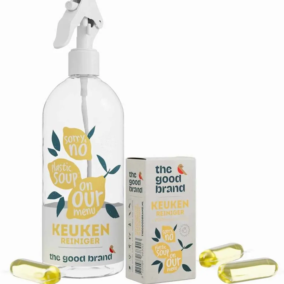 The Good Brand Schoonmaakproducten | Schoonmaakproducten*Keukenreiniger Sprayfles + 1 Pod