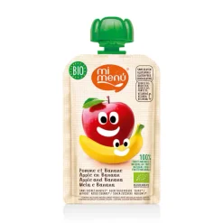 Mi Menu Fruit & Noten | Sap & Frisdranken*Knijpfruit Appel Banaan - 100g - BIO