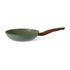 Natura Induction Koekenpan Zonder Teflon*Koekenpan 24cm met hout-look greep - VegeTek
