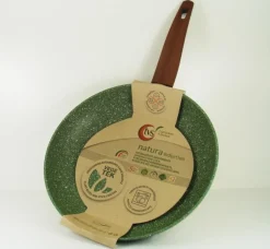 Natura Induction Koekenpan Zonder Teflon*Koekenpan 24cm met hout-look greep - VegeTek