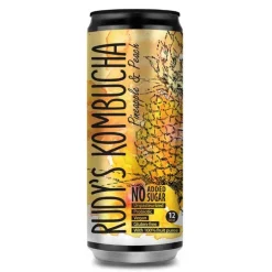 Rudy's Darmen | Kombucha*Kombucha - Ananas & Perzik - 330ml