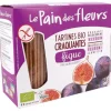 Le Pain des Fleurs Crackers En Wafels*Krokante crackers met Vijgen - 150g - BIO