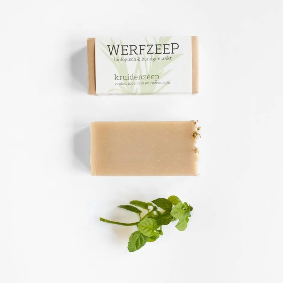 Werfzeep Reiniging | Hand- / Lichaamszeep*Kruidenzeep Biologische Zeep - 100gr