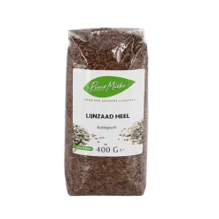 Puur Mieke Zaden | Biologische Zaden En Pitten*Lijnzaad heel - 400g - BIO