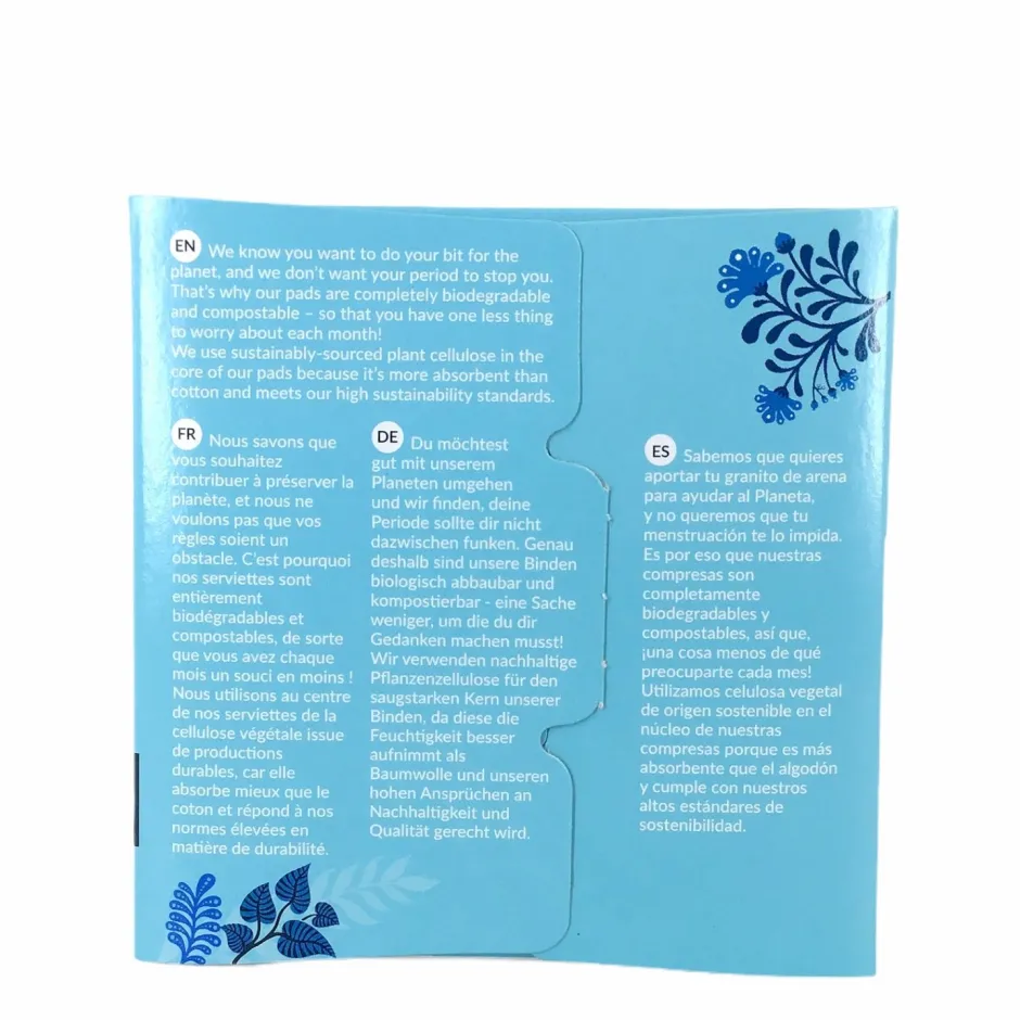 Natracare Intieme Verzorging/Inlegkruisjes En Maandverband | Maandverband*Maandverband Ultra - Super met vleugels - BIO