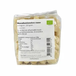 Puur Mieke Fruit & Noten | Biologische Noten*Macadamianoten - 250g - BIO