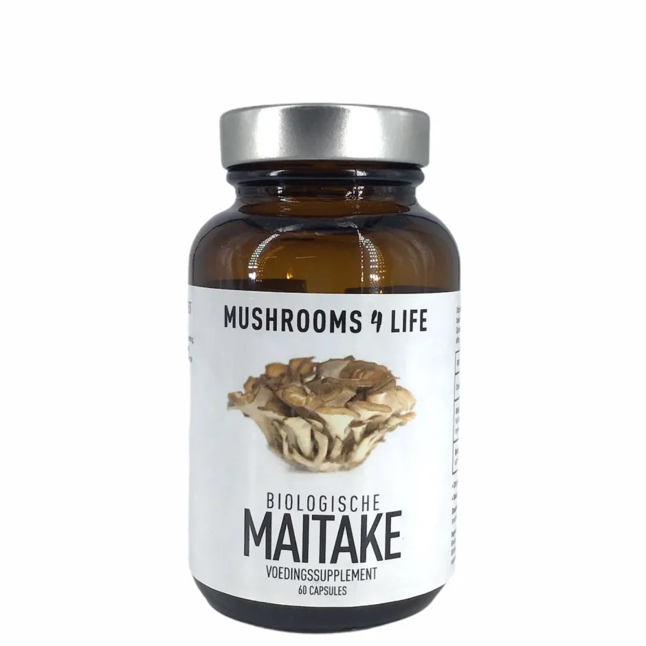 Mushrooms4Life Paddenstoelen*Maitake - Organische Paddenstoel - 60caps - BIO