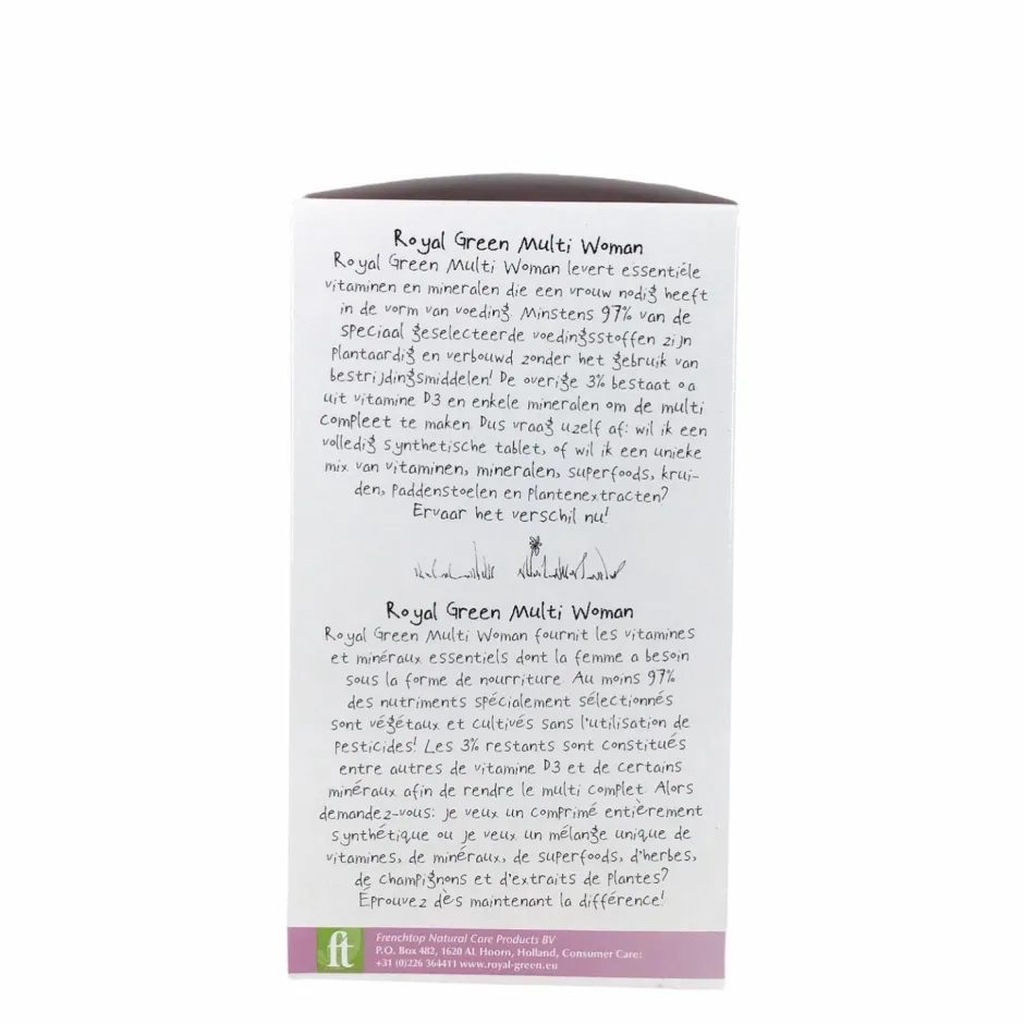 Royal Green Vrouw | Weerstand*Multi Woman - 120 tabletten