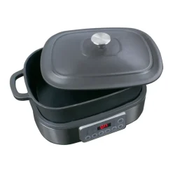 Wartmann Slowcooker / Multicooker | Braadpan*Multicooker / Slowcooker - Gietijzer - Zwart - 5,5l