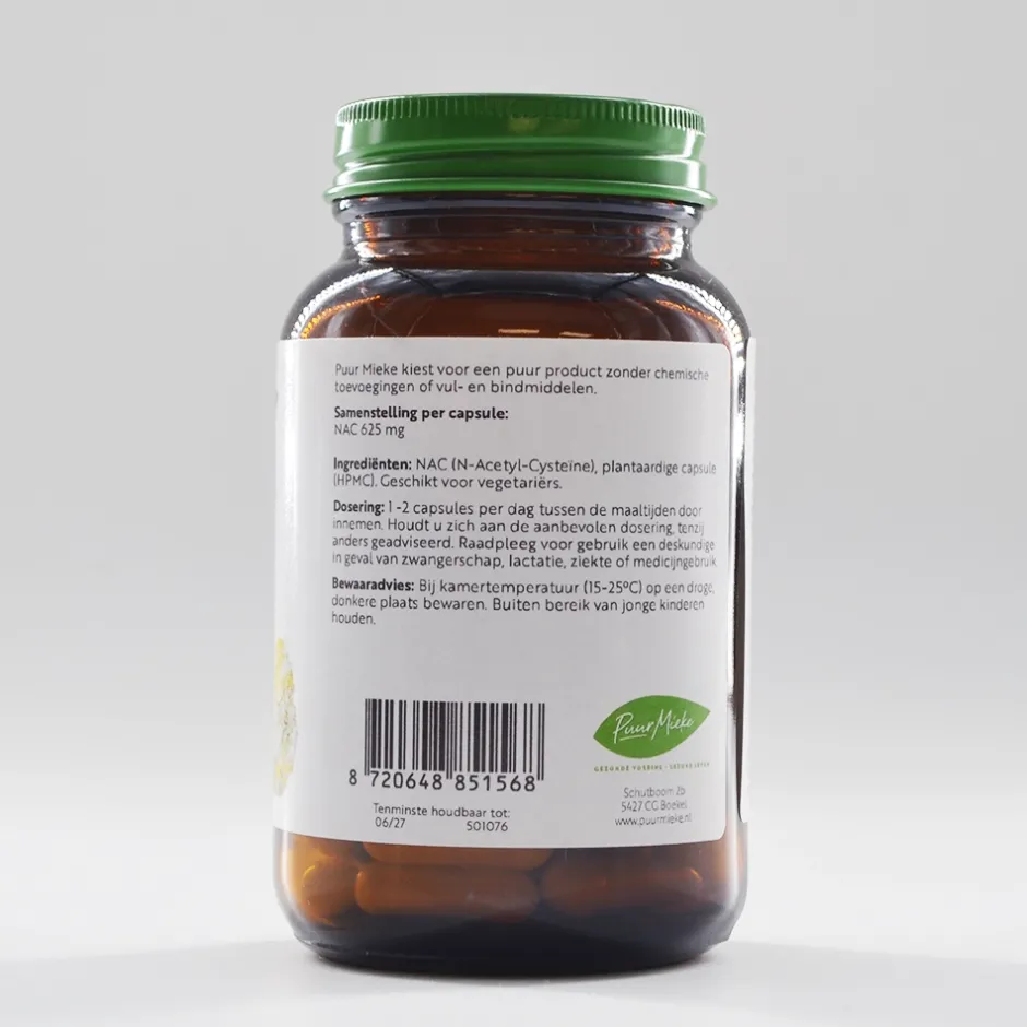 Puur Mieke Stress | Specials*NAC - 625mg - 80 caps