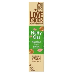Lovechock Chocolade | Snacks*NUTTY KISS - Hazelnut - 40 g - BIO