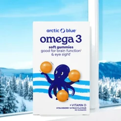 Arctic Blue Immuunsysteem | Hart & Bloedvaten*Omega-3 Soft Gummies - Aardbei-Citrus- 30st