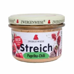 Zwergenwiese Hartige Spreads*Paprika-Chili Spread - 180g - BIO