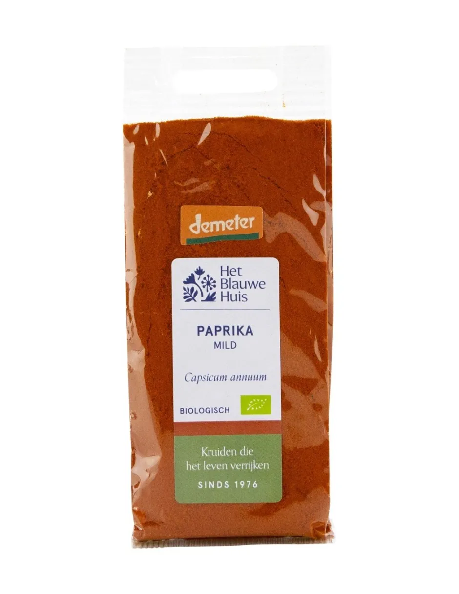 Het Blauwe Huis Kruiden & Specerijen*Paprikapoeder - 30gr - BIO