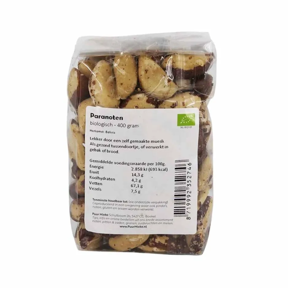 Puur Mieke Fruit & Noten | Biologische Noten*Paranoten - 400g - BIO
