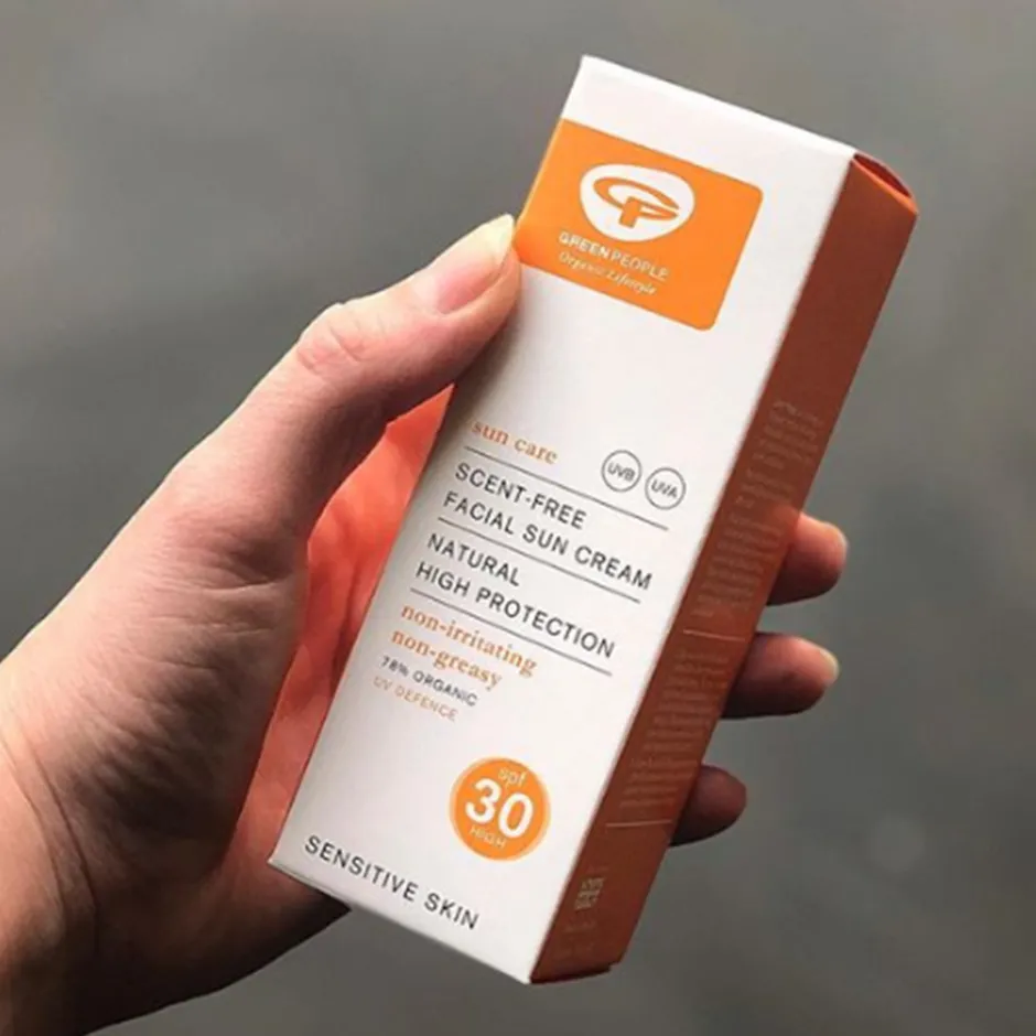Green People Zonnebrand | Zonbescherming*Parfumvrije Zonnebrandcreme Gezicht SPF30 - 50ml