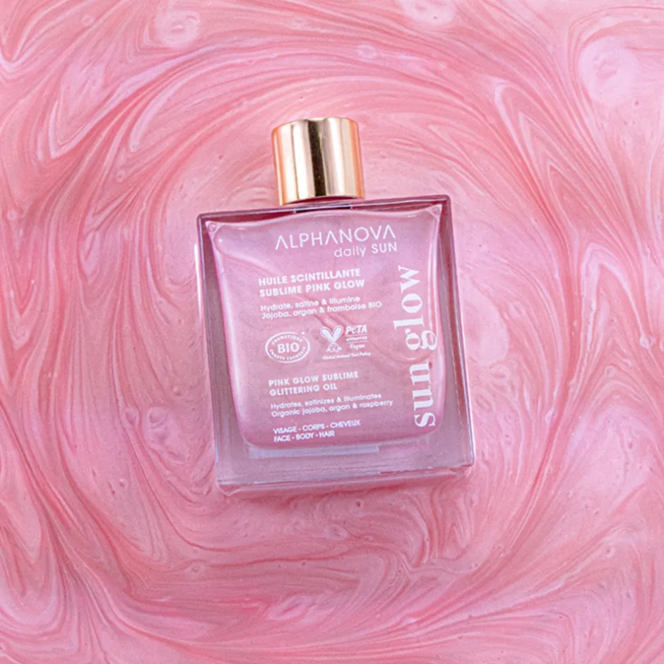 Alphanova Lichaamsverzorging*Pink Glow Glittering Oil - 50ml