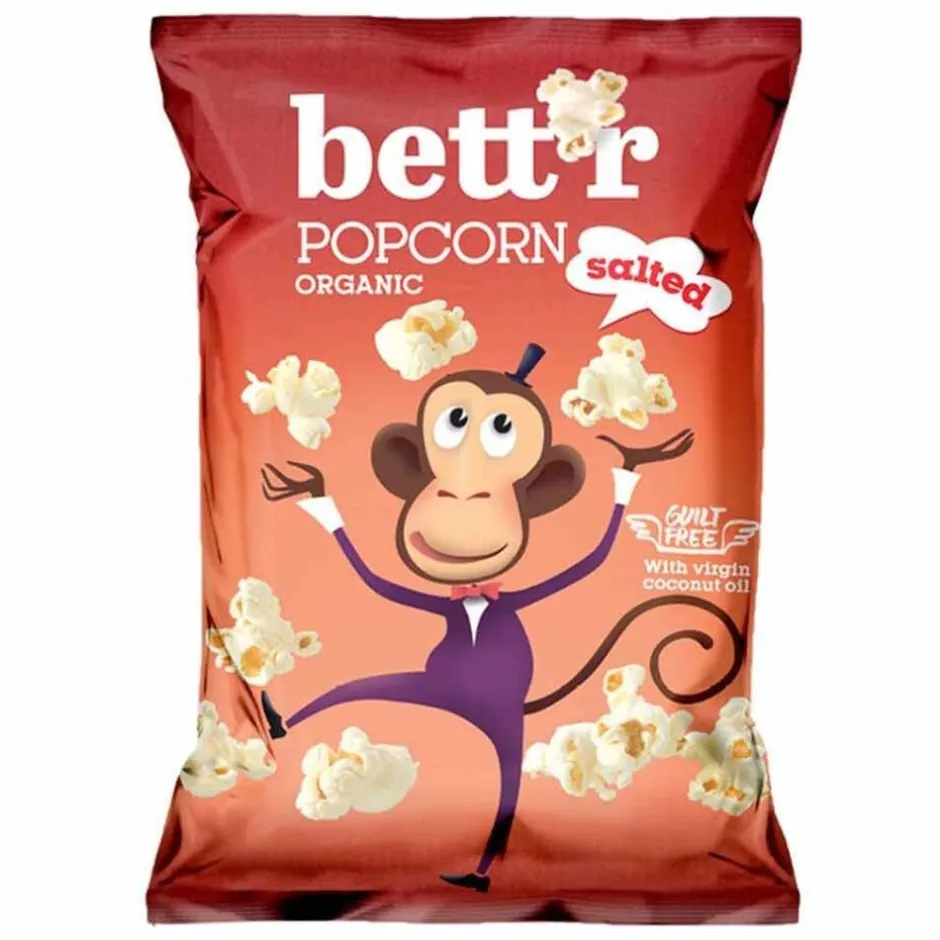 Bett'r Chips & Zoutjes*Popcorn Zout - 60g - BIO