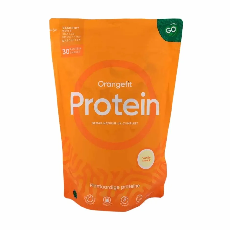 Orangefit Spieren | Proteïne Poeder*Protein Vanille met zoetstoffen uit Stevia - 750g