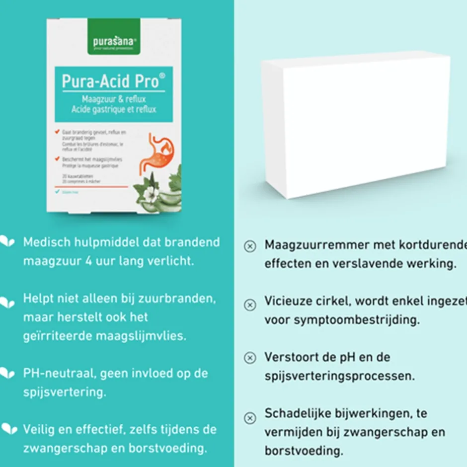 Purasana Overige Mineralen*Pura-Acid Pro - 20 tabletten
