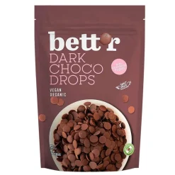 Bett'r Chocolade | Chocolade Druppels*Pure Chocolade Druppels - 200g - BIO