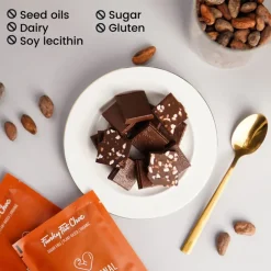 Funky Fat Choc Chocolade | Cacao*Pure Chocolade met Hazelnoot en MCT - BIO