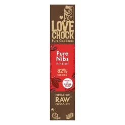 Lovechock Chocolade*Puur Nibs 82% cacao - 40g - BIO