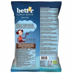 Bett'r Chips & Zoutjes*Quinoa Snack Zeezout - 50g - BIO