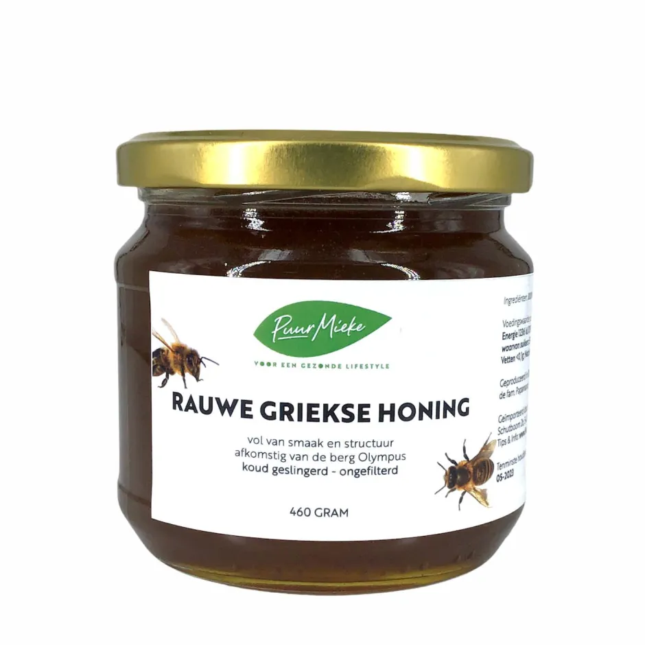 Puur Mieke Bijenproducten | Paleo Aip*Rauwe Griekse Honing - 460g