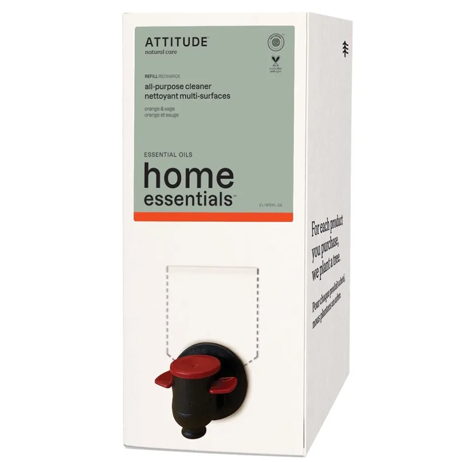 ATTITUDE Schoonmaakproducten | Schoonmaakproducten*Refill - Allesreiniger - Sinaasappel & Salie - 2000ml