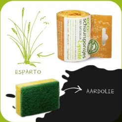 Eco-schuursponsjes Afwassponsjes, Doekjes En Borstels | Afwasborstels, Doekjes En Sponsjes*Schuurspons ESPARTO