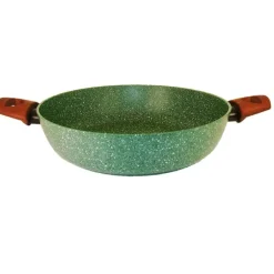 Natura Induction Hapjespan Zonder Teflon*Serveer-/hapjespan 28cm met 2 grepen - VegeTek