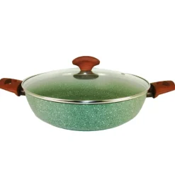 Natura Induction Hapjespan Zonder Teflon*Serveer-/hapjespan 28cm met 2 grepen - VegeTek
