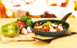 Natura Induction Hapjespan Zonder Teflon*Serveer-/hapjespan 28cm met 2 grepen - VegeTek