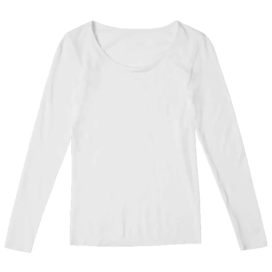 Boody Shirts*Shirt met Lange Mouwen - Wit