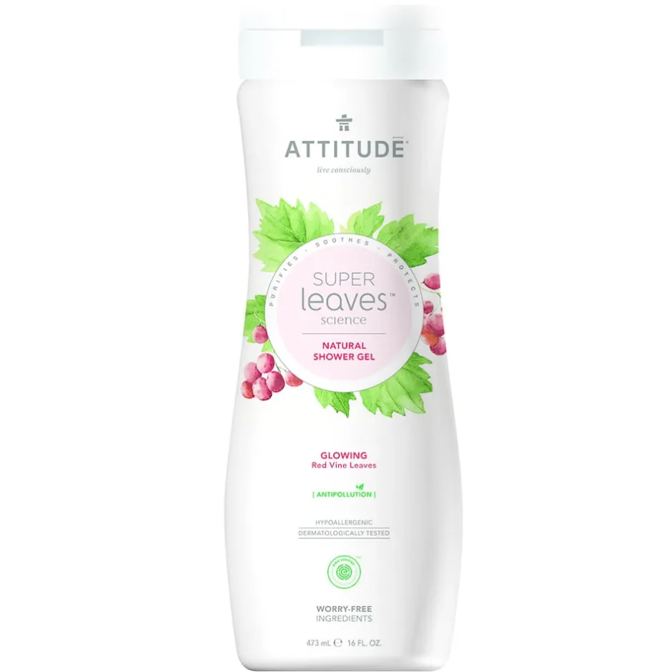 ATTITUDE Bad En Douche*Shower Gel Super Leaves - Glowing - 473ml