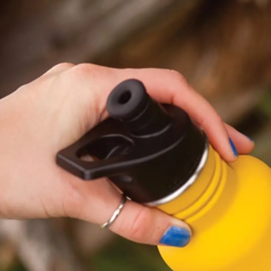 Klean Kanteen Rvs Drinkflessen | Rvs Drinkflessen*Sport Cap 3.0 - Classic - Zwart
