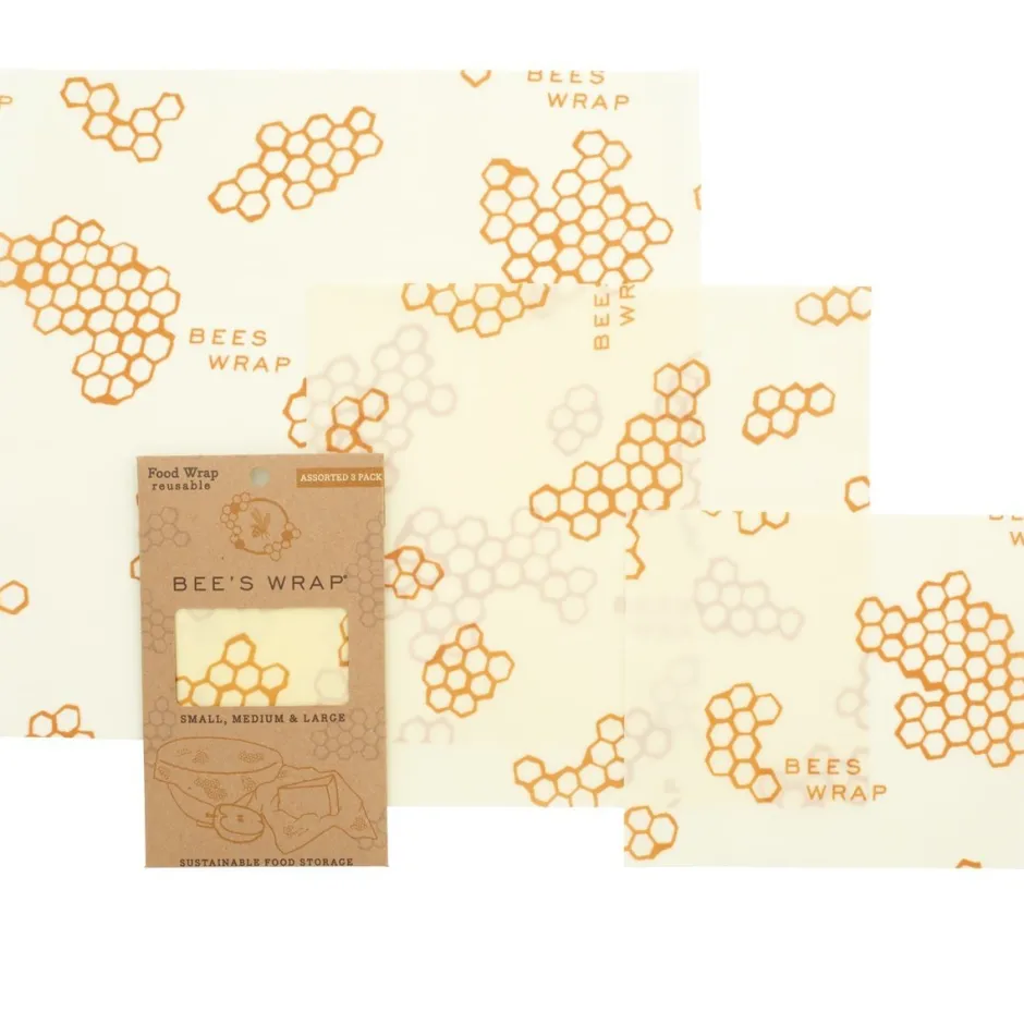 Bee's Wrap Wax Wraps En Katoenen Zakjes | Bewaren En Meenemen*Starter Set Wraps - S/M/L - 3-pack