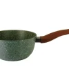 Natura Induction Kookpan*Steelpan 18cm met hout-look greep - VegeTek