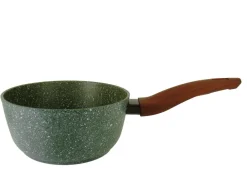 Natura Induction Kookpan*Steelpan 18cm met hout-look greep - VegeTek