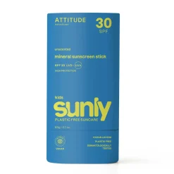 ATTITUDE Zonnebrand | Zonbescherming*Sunly Zonnebrandstick SPF30 KIDS - Ongeparfumeerd
