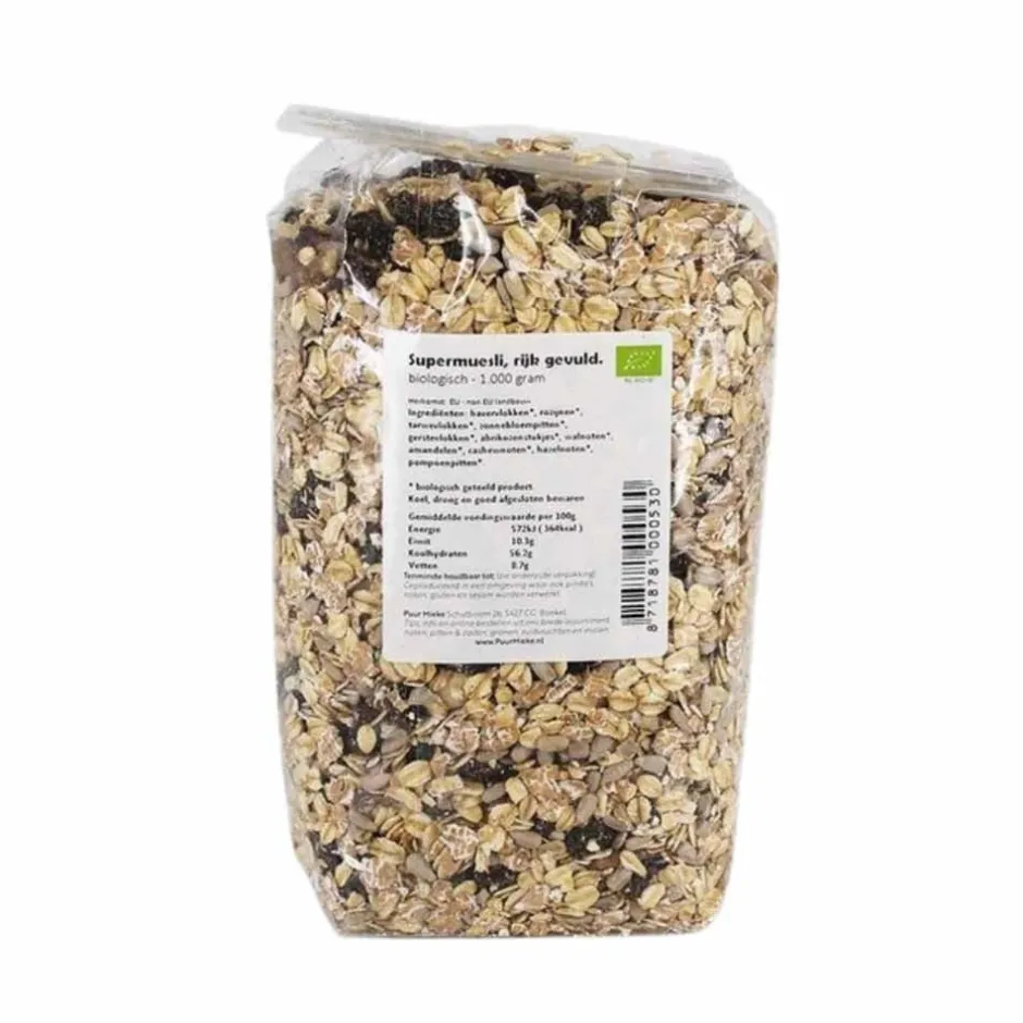 Puur Mieke Ontbijtgranen E.o.*Super Muesli - 1000g - BIO