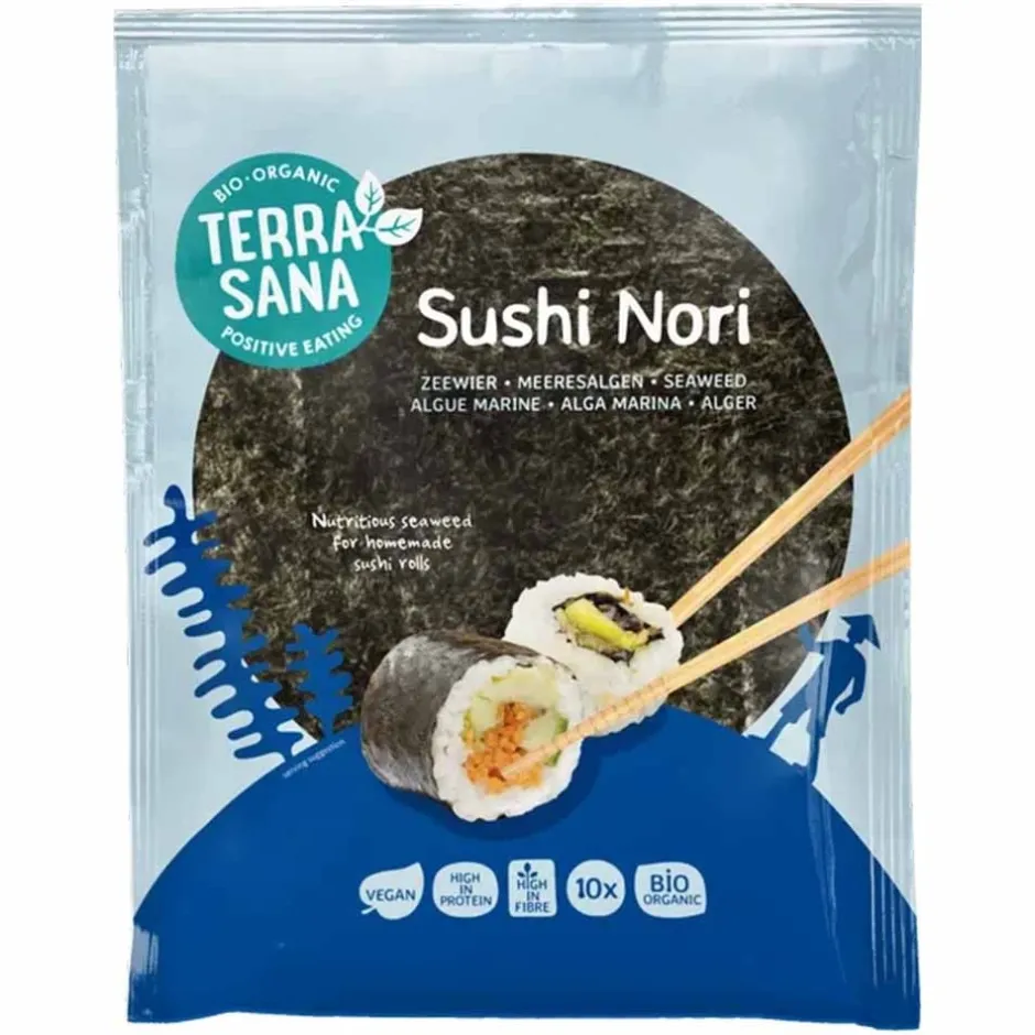 Terrasana Sushi Producten*Sushi Nori - 10 vellen - BIO